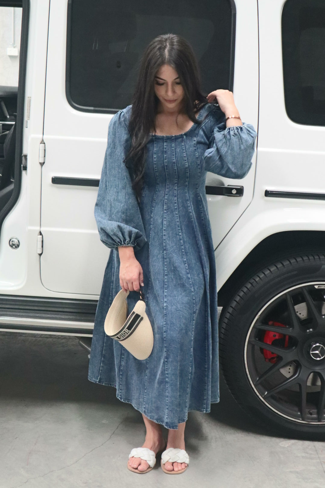 Amara denim dress
